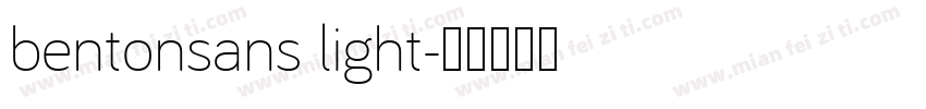 bentonsans light字体转换